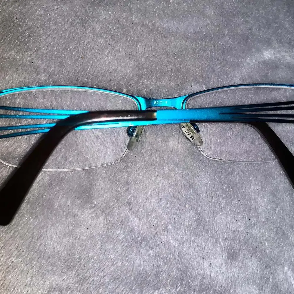 FYSH \ F-3448 \ BLACK  TURQUOISE \ 725 \ 52 - 18 \ 135 \ OPTICAL FRAMES